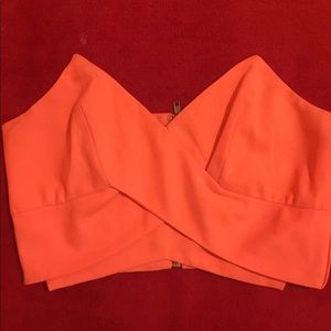 AKIRA Chicago pink crop top